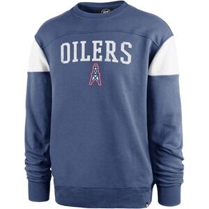 '47 Brand Houston Oilers NFL Legacy Crew Sweatshirt Fleece Titans Mens Size XXL